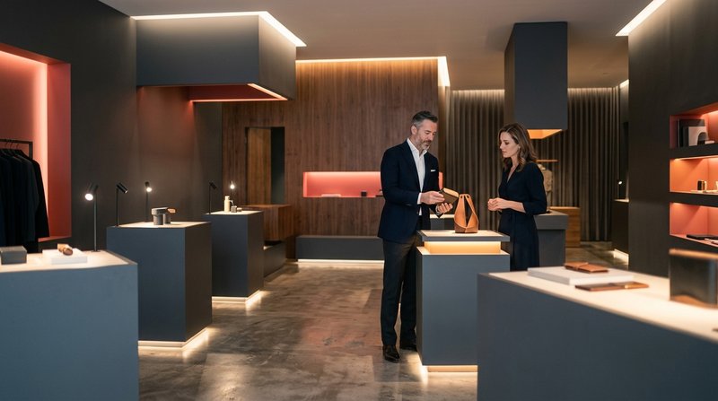 Flagship store de grande rede varejista com atendimento exclusivo e experiência de compra personalizada